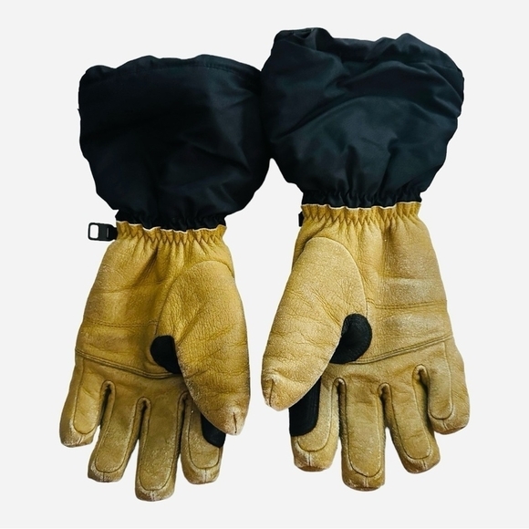 Ski Gloves GORDINI Leather Palms Ski Gloves Black Winter Sports Gloves - Picture 3 of 4